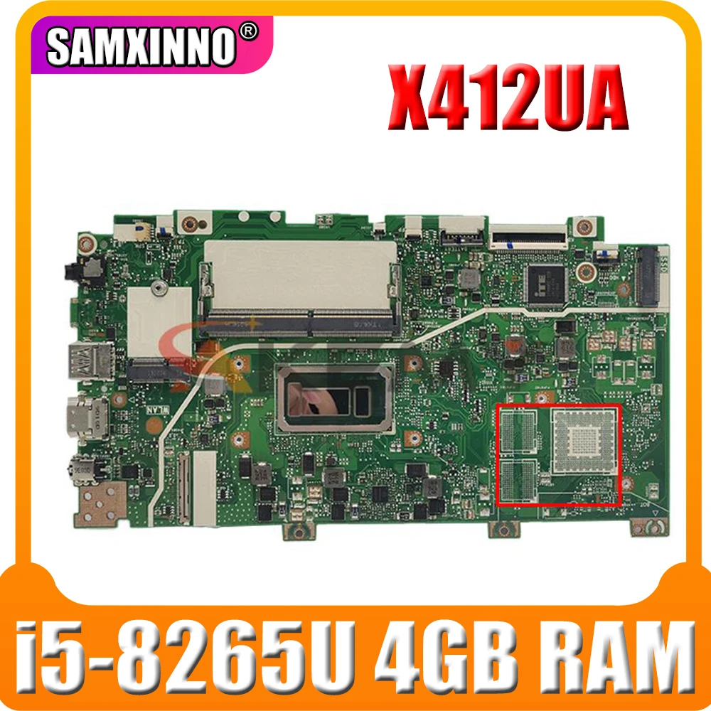 SAMXINNO Motherboard For asus X412UB X412UJ X412UL X412U A412U F412U notebook X412UA Laptop Mainboard W/ i5-8265U 4GB RAM
SAMXINNO Motherboard For asus X412UB X412UJ X412UL X412U A412U F412U notebook X412UA Laptop Mainboard W/ i5-8265U 4GB RAM