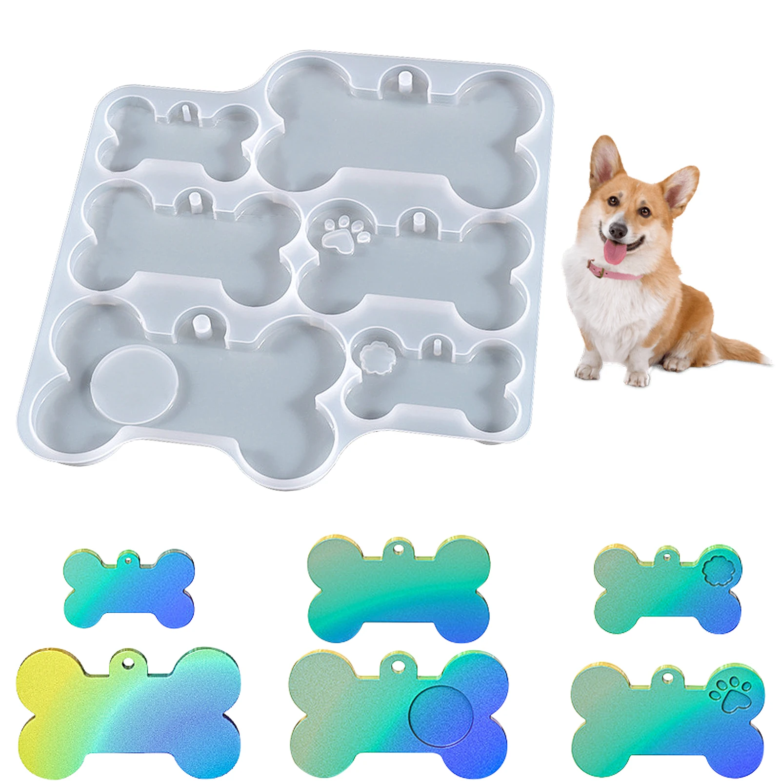 Dog Tag Silicone Molds for Epoxy Resin Casting Resin Molds for DIY Bone-Shaped Dog Name Tags Pet ID Tag Homemade Crafts Supplies
Dog Tag Silicone Molds for Epoxy Resin Casting Resin Molds for DIY Bone-Shaped Dog Name Tags Pet ID Tag Homemade Crafts Supplies