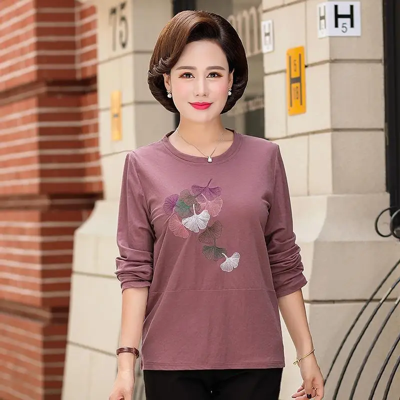Woman Floral Print Basic T Shirt Female O Neck Long Sleeves Bottoming Tee Tops Ladies All Match Shirt Undershirt Oversize G256
Woman Floral Print Basic T Shirt Female O Neck Long Sleeves Bottoming Tee Tops Ladies All Match Shirt Undershirt Oversize G256
