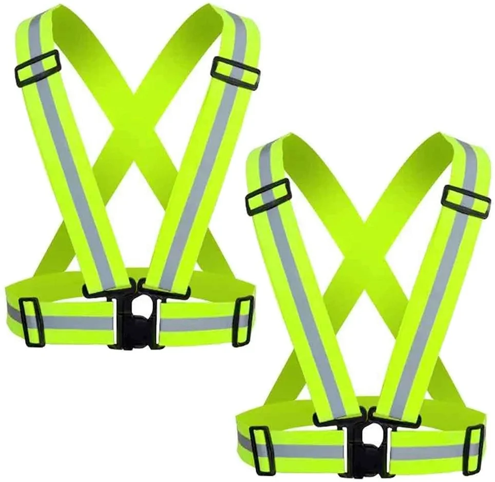 Reflective Safety Vest 2pcs, Adjustable Running Safety Gear, Lightweight Bright Vest Waist Belt for Outdoor Jogging, Cycling
Reflective Safety Vest 2pcs, Adjustable Running Safety Gear, Lightweight Bright Vest Waist Belt for Outdoor Jogging, Cycling