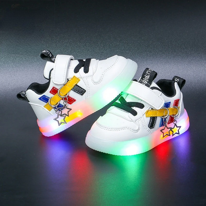 Size 21-30 Autumn Children LED Shoes PU Leather White Shoes Toddler Kids Shoes Boys Girls Footwear Baby Walking Shoes With Light
Size 21-30 Autumn Children LED Shoes PU Leather White Shoes Toddler Kids Shoes Boys Girls Footwear Baby Walking Shoes With Light