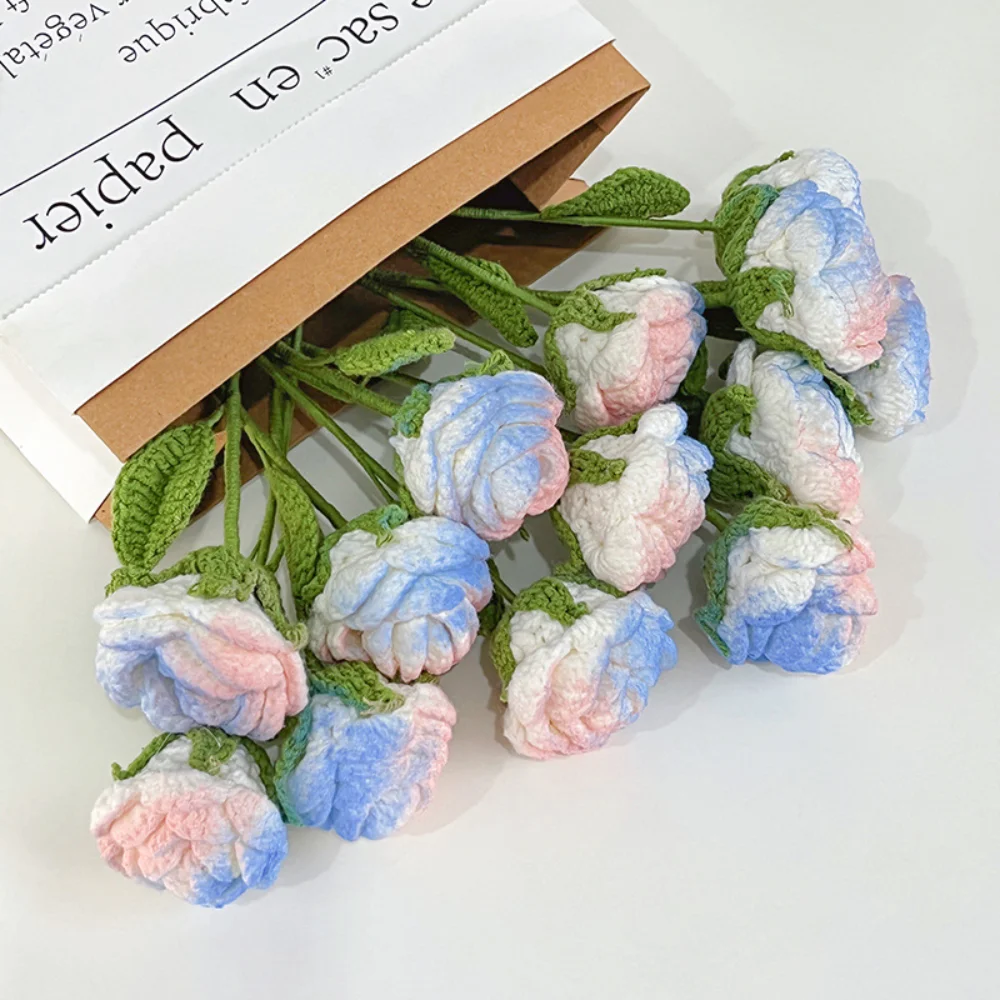 Hand-woven Flower Hand-held Roses Finished Bouquet Floral Decoration Wild Eternal Flower Crochet Yarn Flower Artificial Flowers
Hand-woven Flower Hand-held Roses Finished Bouquet Floral Decoration Wild Eternal Flower Crochet Yarn Flower Artificial Flowers
