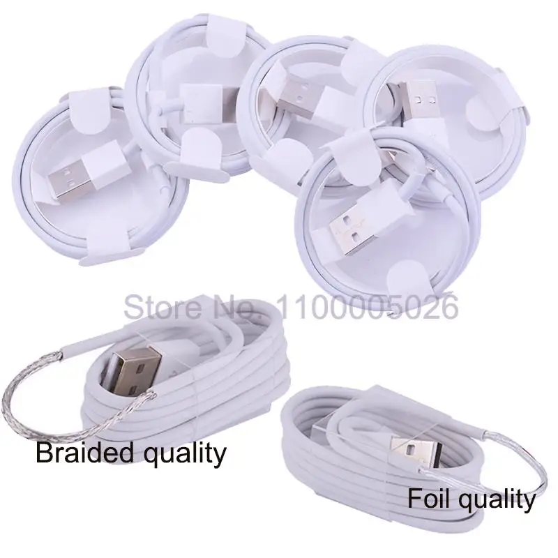 50Pcs Mobile Phone USB Cable For 6 7 8 X XR 11 USB Data Sync Sell Phone Charger Cord Charging New System High braid Foil Quality
50Pcs Mobile Phone USB Cable For 6 7 8 X XR 11 USB Data Sync Sell Phone Charger Cord Charging New System High braid Foil Quality