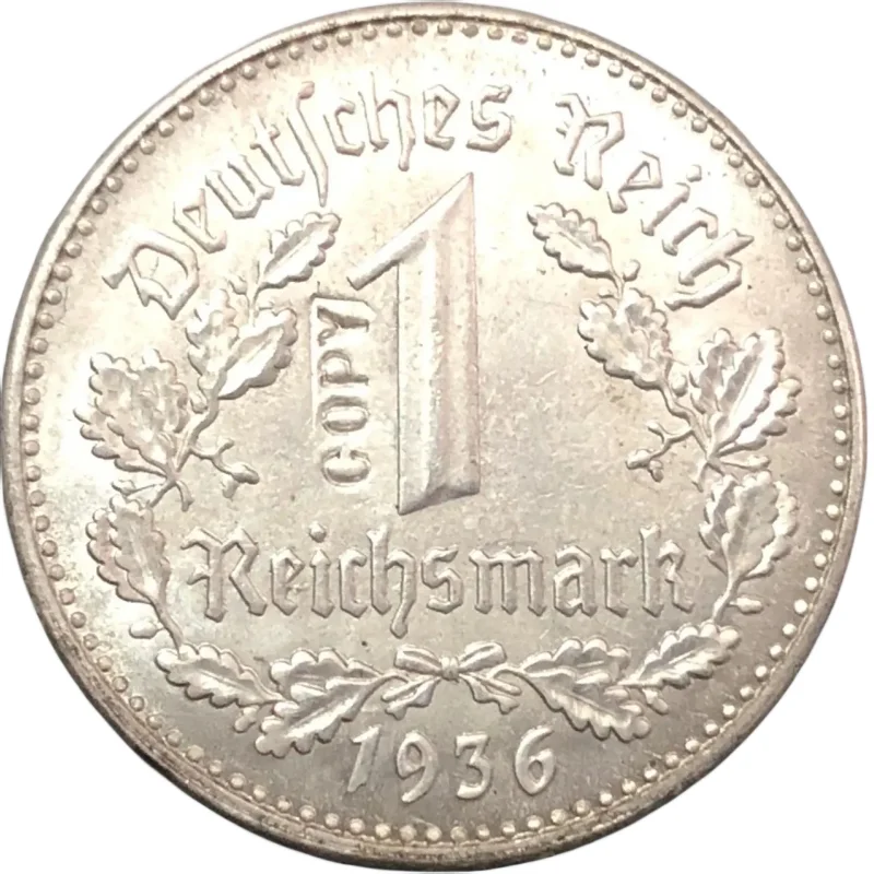 Копия монеты Рейхшфеннига 1936 года 
Копия монеты Рейхшфеннига 1936 года