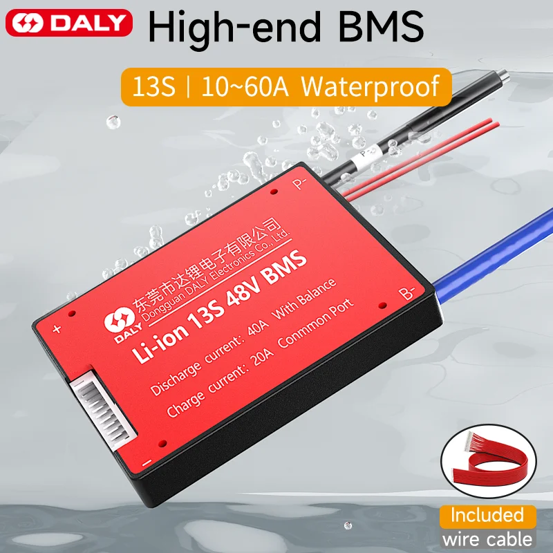 Daly BMS 13S 48V Li-ion 15A 20A 30A 40A 50A 60A BMS with Swiftsoft Function 18650 Lithium Battery Pack BMS pcb board
Daly BMS 13S 48V Li-ion 15A 20A 30A 40A 50A 60A BMS with Swiftsoft Function 18650 Lithium Battery Pack BMS pcb board