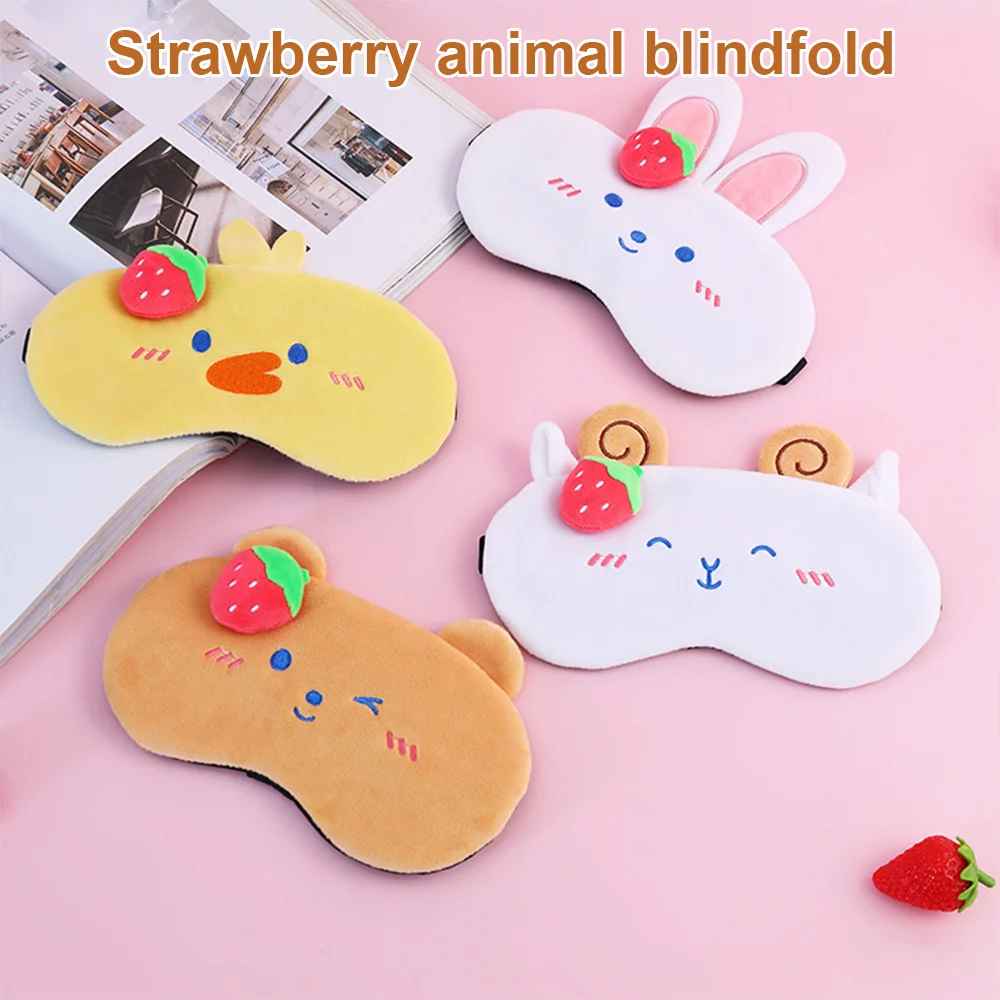 Cute Plush Strawberry Animal Eye Patch Multicolor Sleep Eye Covers Cartoon Plush Blackout Sleep Eye Mask Travel Sleeping Mask
Cute Plush Strawberry Animal Eye Patch Multicolor Sleep Eye Covers Cartoon Plush Blackout Sleep Eye Mask Travel Sleeping Mask