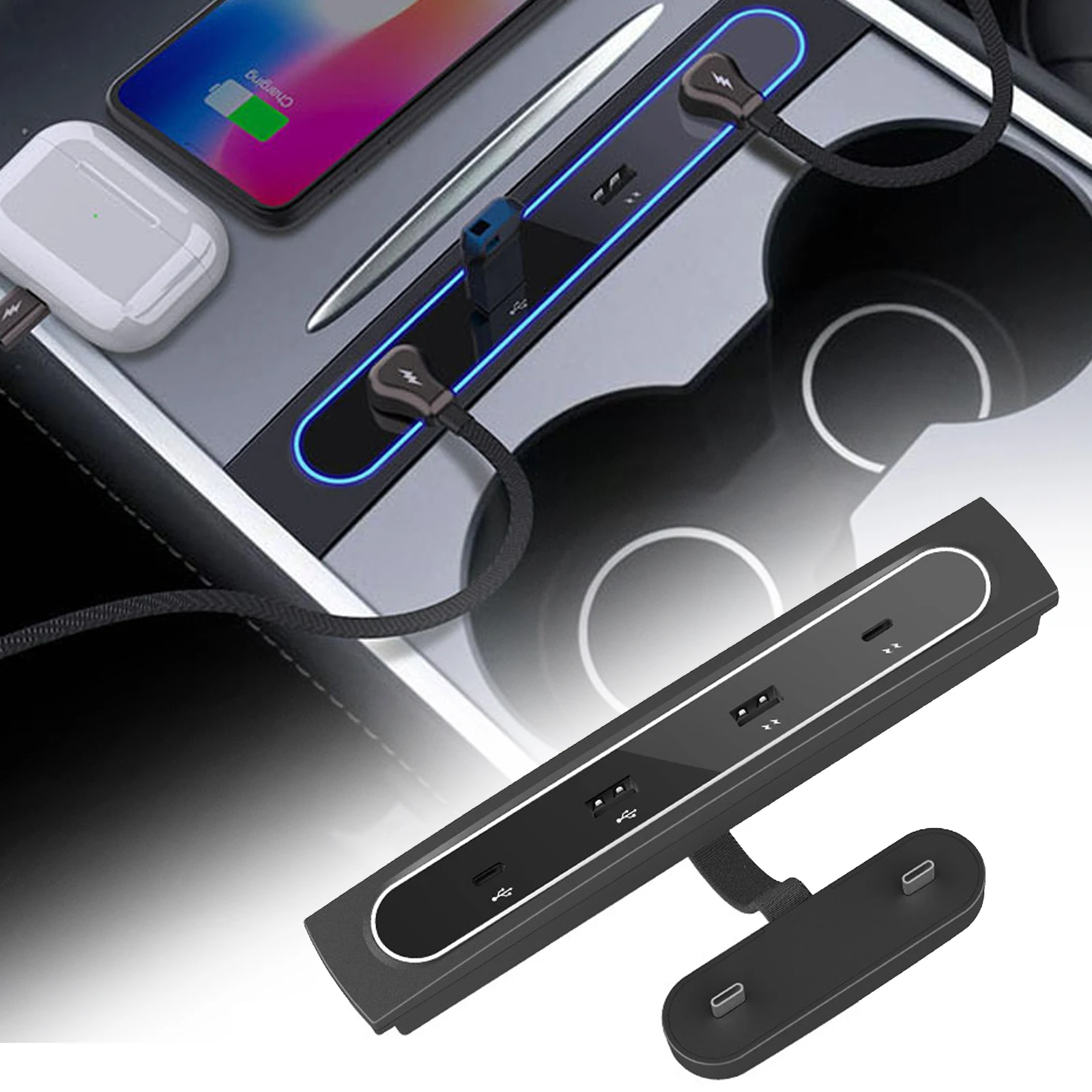For Tesla 2021 Model 3 Model Y 27W Quick Charger Intelligent Docking Station USB Shunt Hub Decoration Interior Refit Accessories
For Tesla 2021 Model 3 Model Y 27W Quick Charger Intelligent Docking Station USB Shunt Hub Decoration Interior Refit Accessories