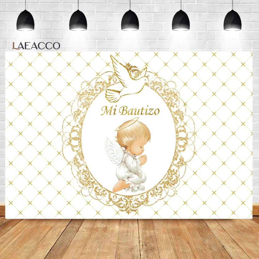 Laeacco Baby Baptism Backdrop First Holy Communion Dove Little Angel Mi Bautizo Kids Portrait Customized Photography Background
Laeacco Baby Baptism Backdrop First Holy Communion Dove Little Angel Mi Bautizo Kids Portrait Customized Photography Background
