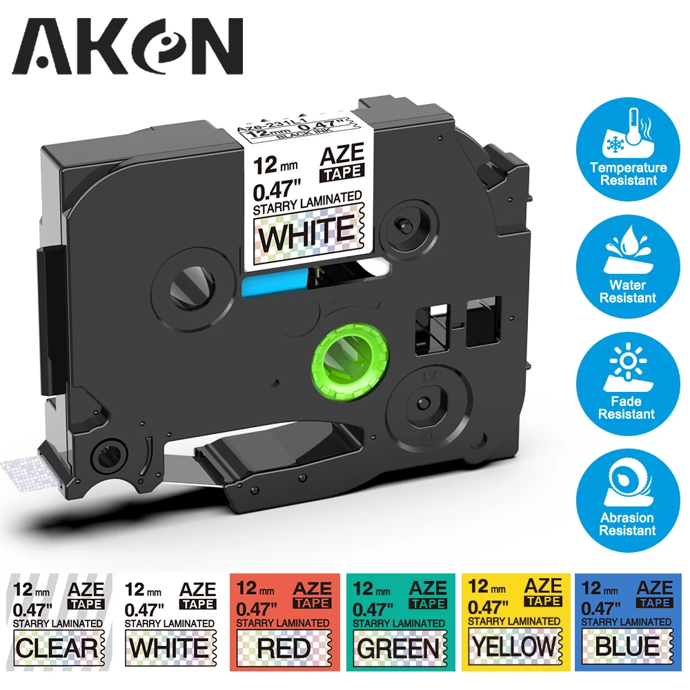 12mm Label Tape Tze 231 for Brother Label Maker 231 Multicolor Labeling Tape Compatible for PT-H110 P300BT Label Ribbons Printer
12mm Label Tape Tze 231 for Brother Label Maker 231 Multicolor Labeling Tape Compatible for PT-H110 P300BT Label Ribbons Printer
