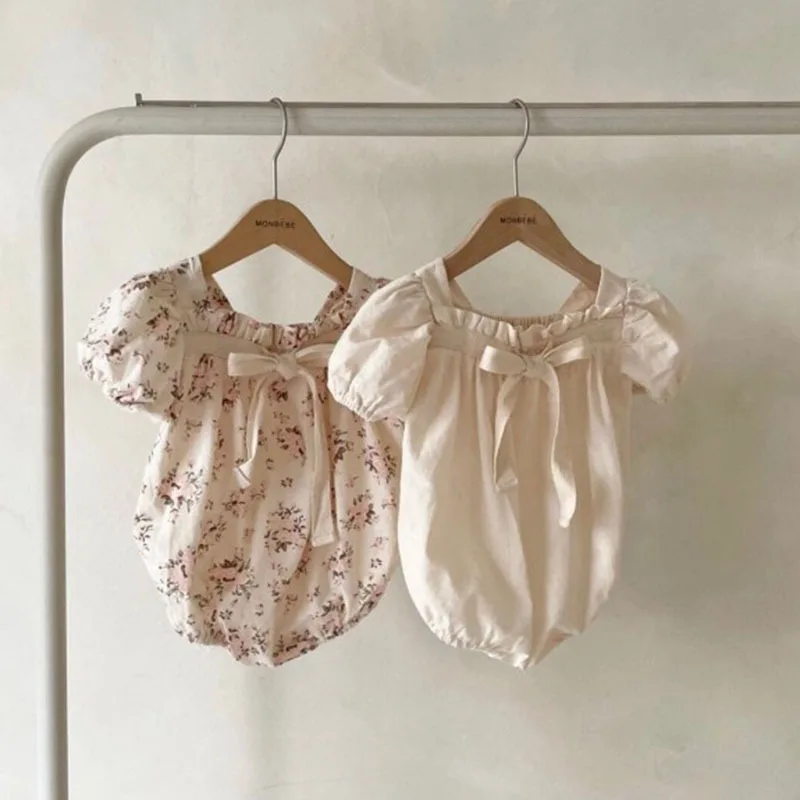 Baby Girls Bodysuits Summer Short Sleeve Flower Printed Bowkont Kids Onepiece Clothes Cotton Rompers
Baby Girls Bodysuits Summer Short Sleeve Flower Printed Bowkont Kids Onepiece Clothes Cotton Rompers