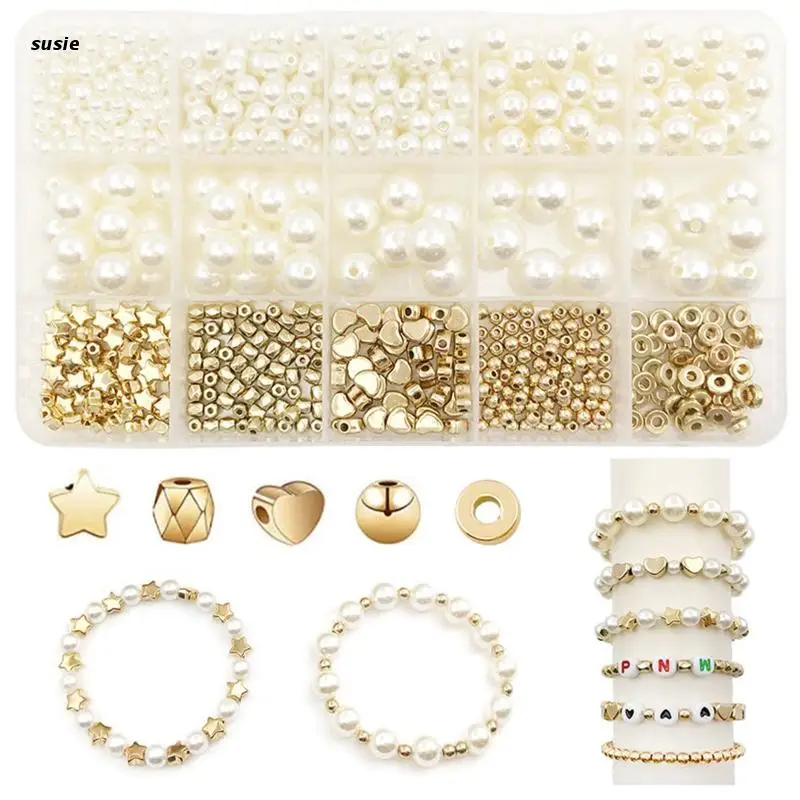 X7YA Pearls Beads 720 Pieces Pearl Set Five-pointed for Diy Bracelet Jewelry Craft
X7YA Pearls Beads 720 Pieces Pearl Set Five-pointed for Diy Bracelet Jewelry Craft