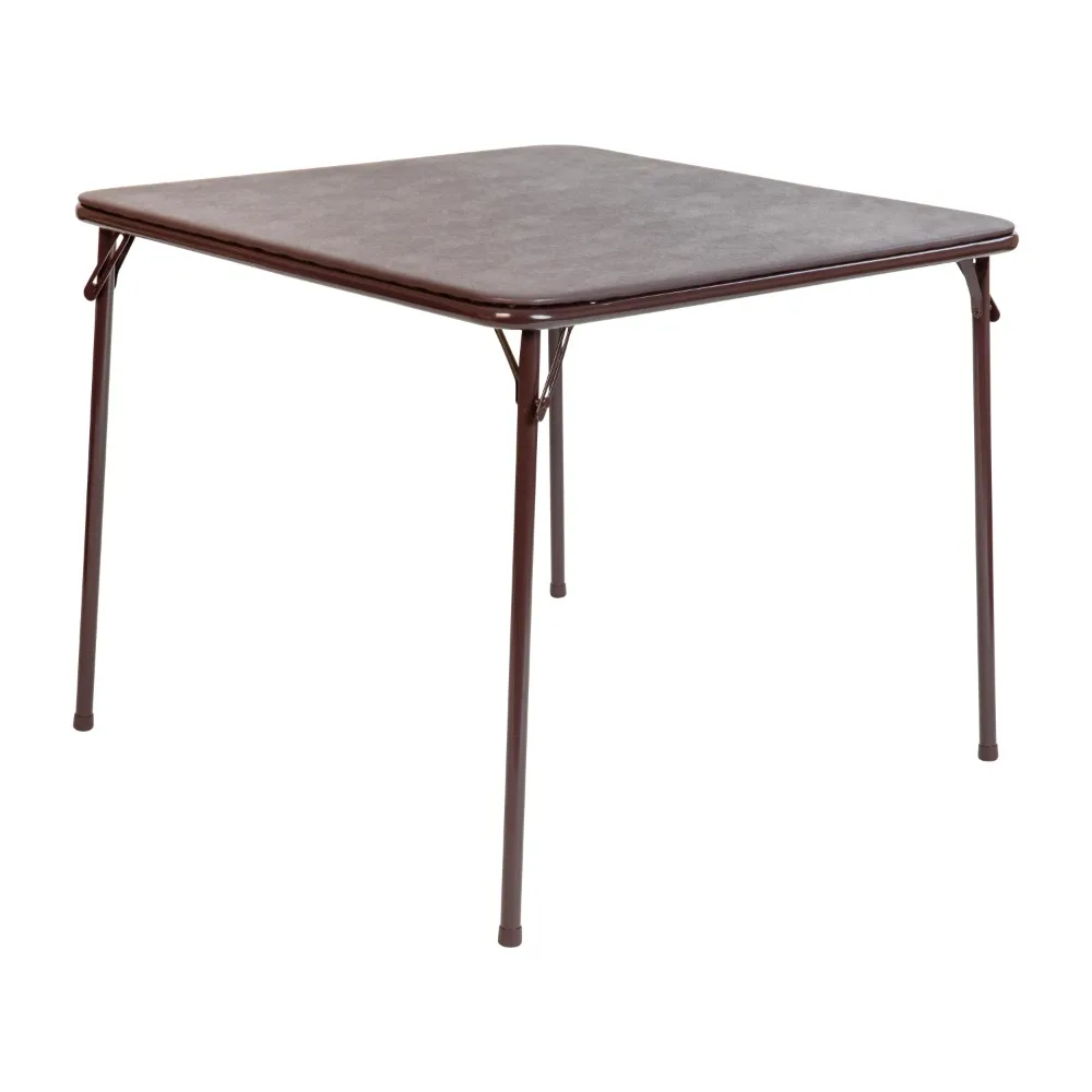Brown Folding Card Table - Lightweight Portable Folding Table with Collapsible Legs
Brown Folding Card Table - Lightweight Portable Folding Table with Collapsible Legs