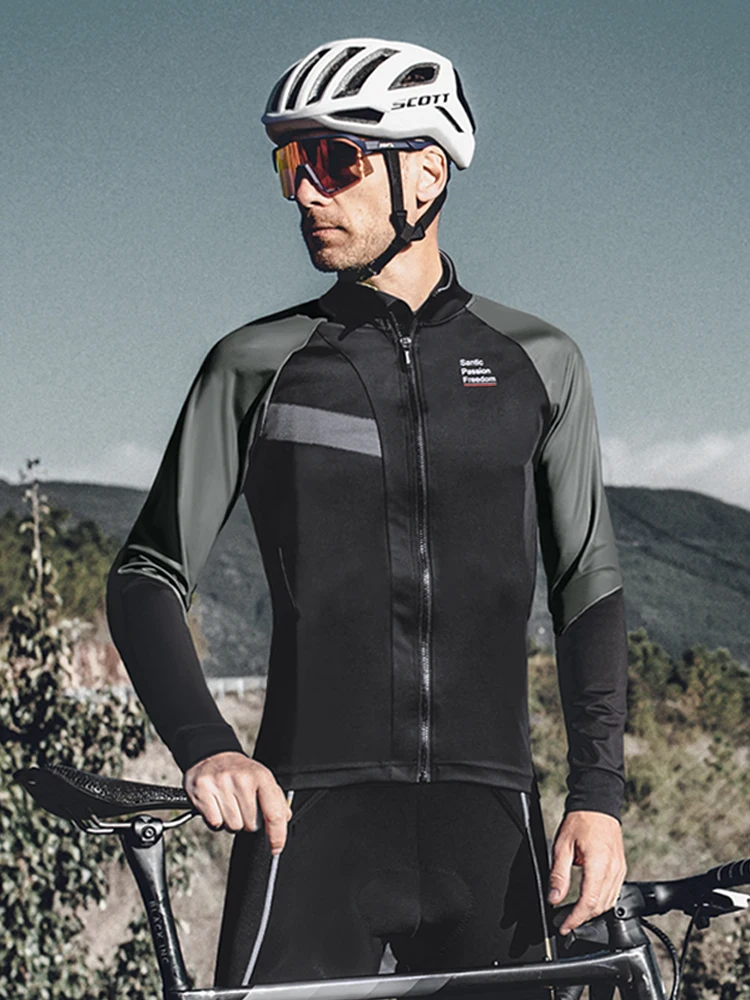 Santic Cycling Jacket Cycling Jersey Top Fleece Warm Windproof Road Bike Cycling Jacket Fall/Winter Absorbing Sweat
Santic Cycling Jacket Cycling Jersey Top Fleece Warm Windproof Road Bike Cycling Jacket Fall/Winter Absorbing Sweat