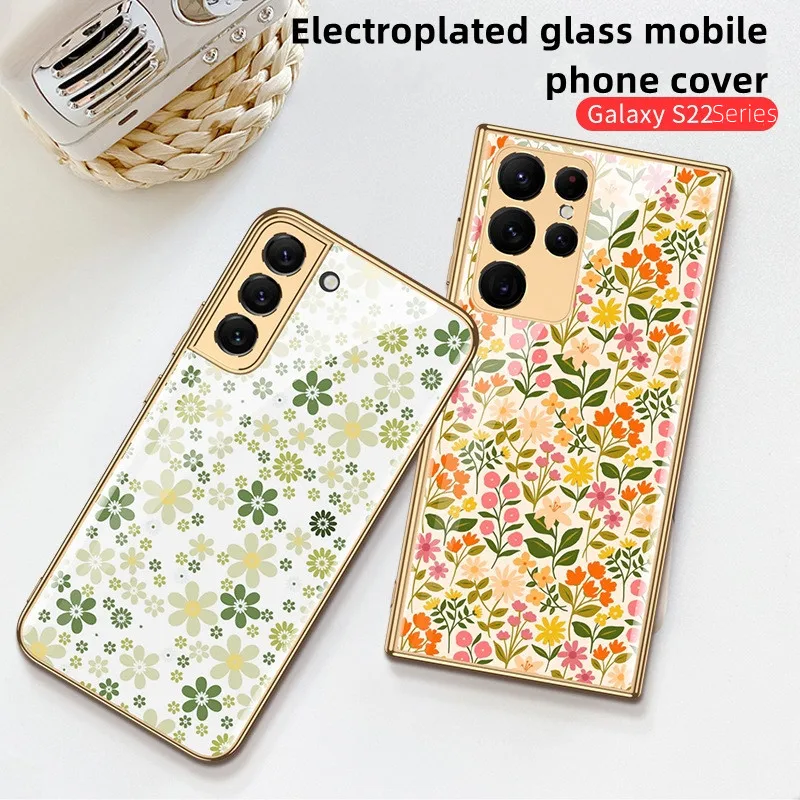 Popular Logo Flowers Case For Samsung Galaxy S22 Case Glass Ultra-thin For S22 Plus S22 Ultra Patterned Full Coverage Funda Cute
Popular Logo Flowers Case For Samsung Galaxy S22 Case Glass Ultra-thin For S22 Plus S22 Ultra Patterned Full Coverage Funda Cute