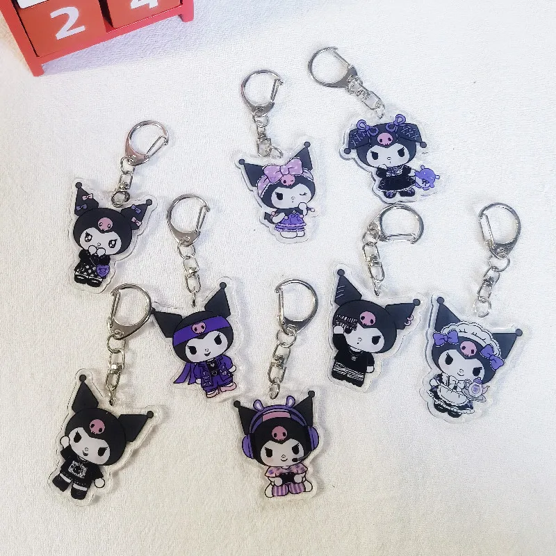 Подлинный Sanrioed аниме мультфильм Kuromi подвеска брелок Ins Kawaii автомобильный рюкзак акриловый двусторонний брелок праздничные подарки 
Подлинный Sanrioed аниме мультфильм Kuromi подвеска брелок Ins Kawaii автомобильный рюкзак акриловый двусторонний брелок праздничные подарки