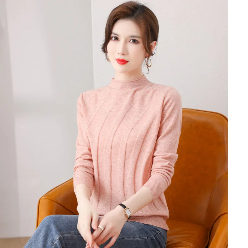 Half High Neck Knitted Bottoming Sweater Women's Autumn and Winter Models 2021 New Women's Inner Long-sleeved Tops Spring and Au
Half High Neck Knitted Bottoming Sweater Women's Autumn and Winter Models 2021 New Women's Inner Long-sleeved Tops Spring and Au