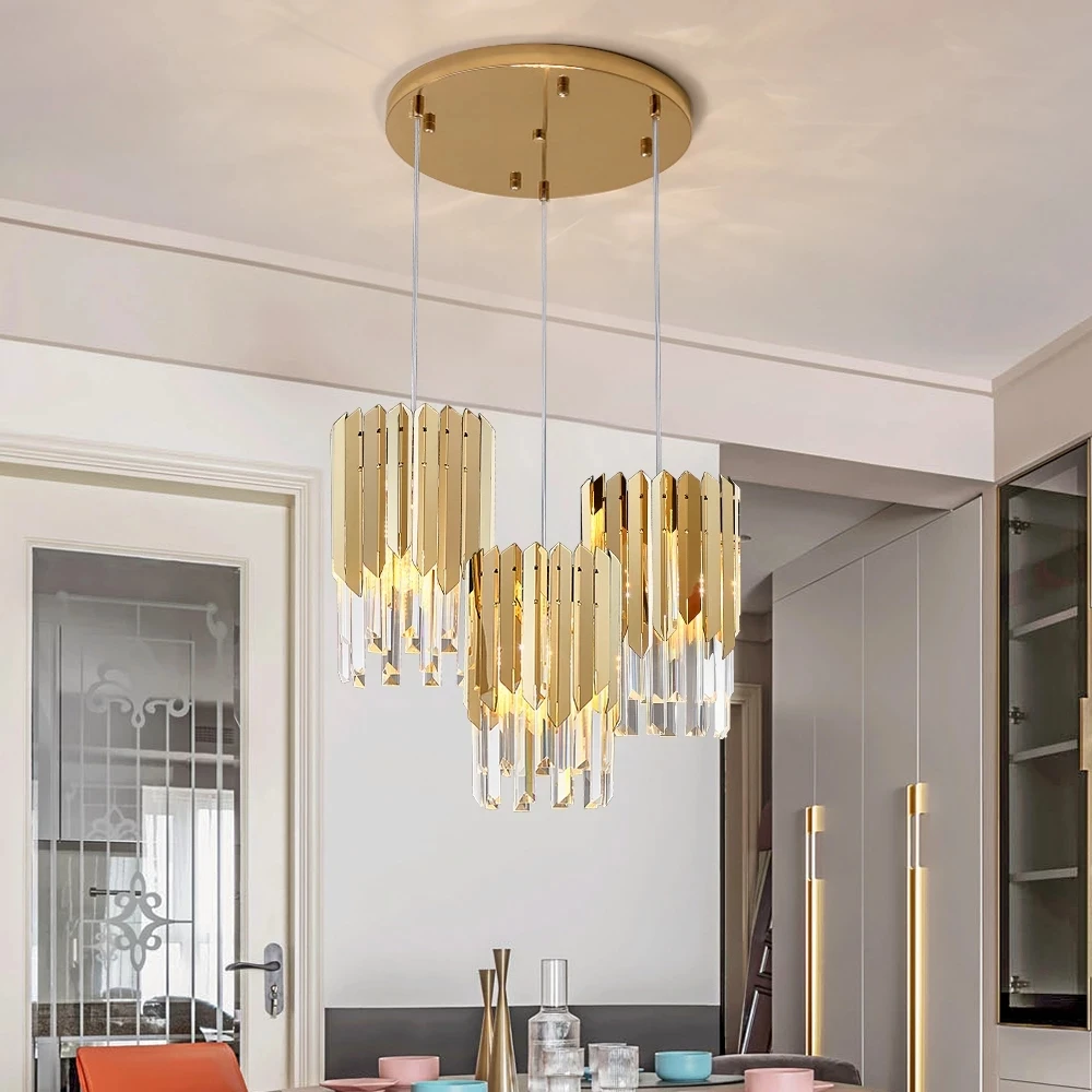Nordic Luxury Crystal Chandelier 20cm Round Gold Chrome Pendant Light for Dining Kitchen Living Decoration Suspension Lamp
Nordic Luxury Crystal Chandelier 20cm Round Gold Chrome Pendant Light for Dining Kitchen Living Decoration Suspension Lamp