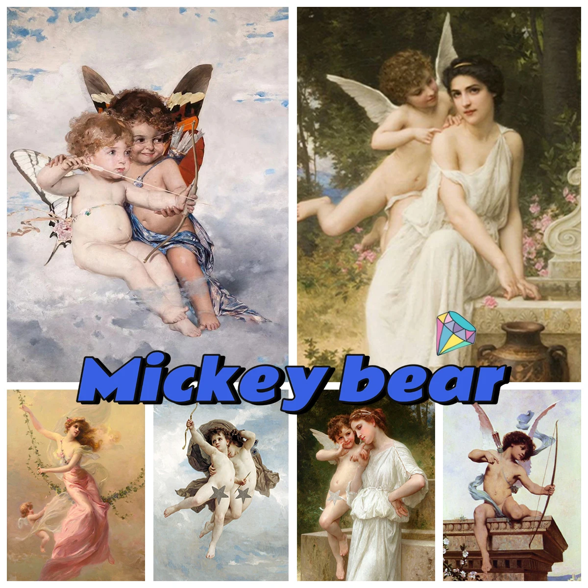 Greek Mythology 5D Diamond Painting Kit Angel Cupid Diamond Embroidery Baby Boy Portrait Full Round Drill Mosaic Gift Home Decor
Greek Mythology 5D Diamond Painting Kit Angel Cupid Diamond Embroidery Baby Boy Portrait Full Round Drill Mosaic Gift Home Decor
