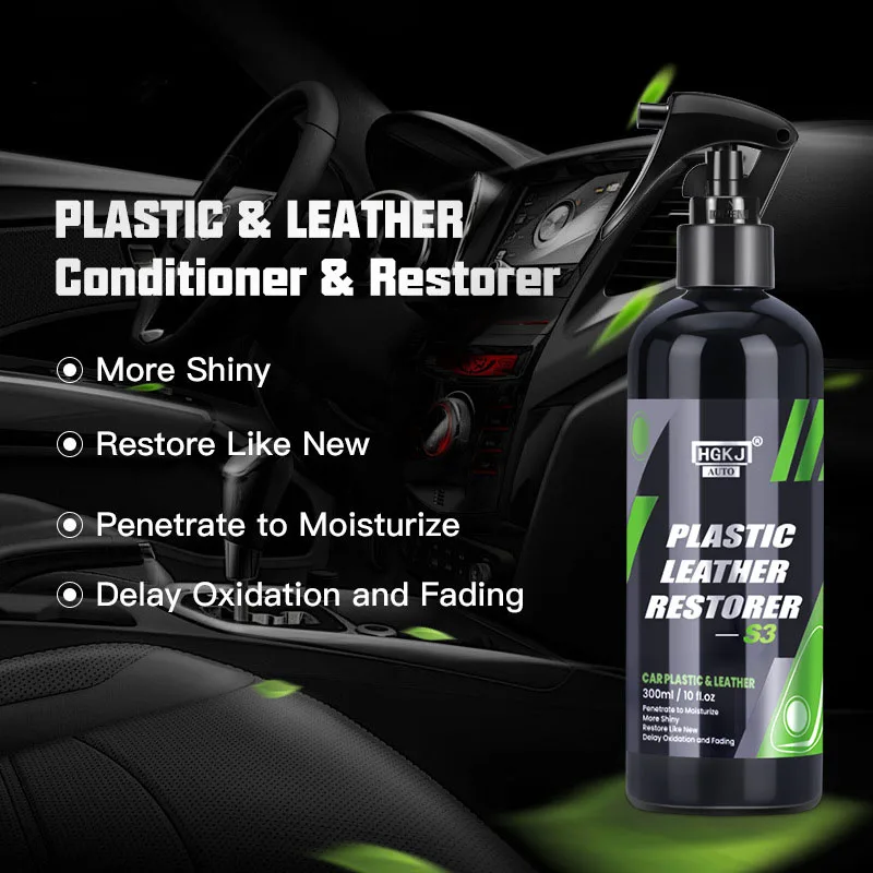 300ml Hgkj S3 Plastic Leather Restorer for Car Interior Spare Parts Seat Leather Liquid Wax Plastic Restore Cleaner Spray
300ml Hgkj S3 Plastic Leather Restorer for Car Interior Spare Parts Seat Leather Liquid Wax Plastic Restore Cleaner Spray