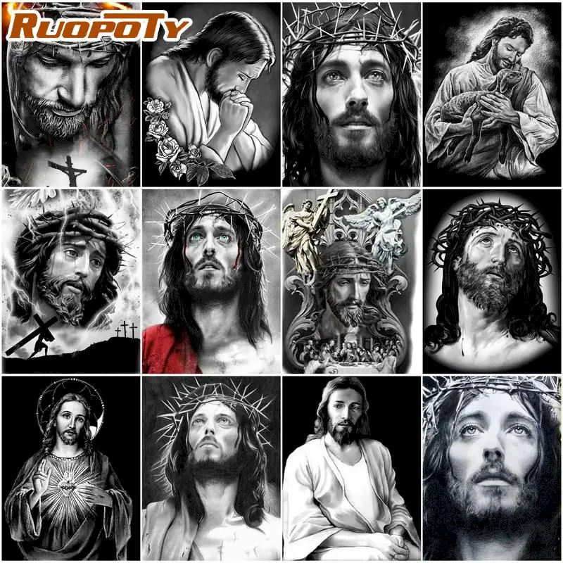 RUOPOTY Oil Paint By Numbers Black White Jesus Adults Crafts Diy Painting By Number Figure Painting Number Wall Decor
RUOPOTY Oil Paint By Numbers Black White Jesus Adults Crafts Diy Painting By Number Figure Painting Number Wall Decor