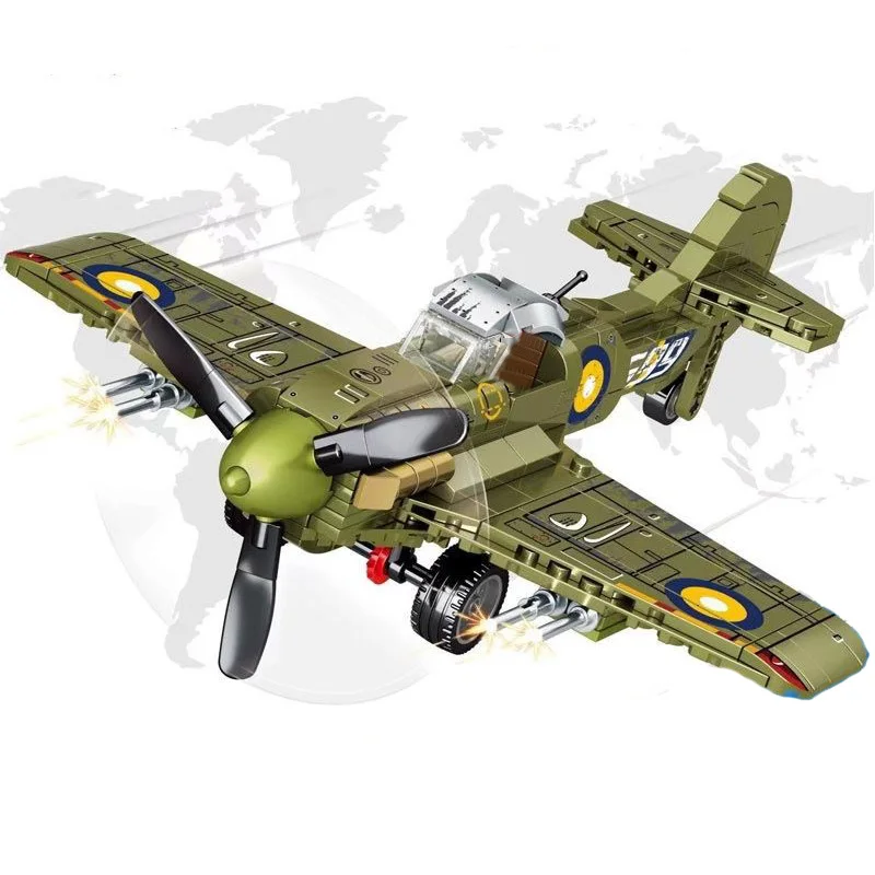 World War II Military Model British Spitfire Fighter Collection Ornament Building Blocks Bricks Toys Gifts
World War II Military Model British Spitfire Fighter Collection Ornament Building Blocks Bricks Toys Gifts