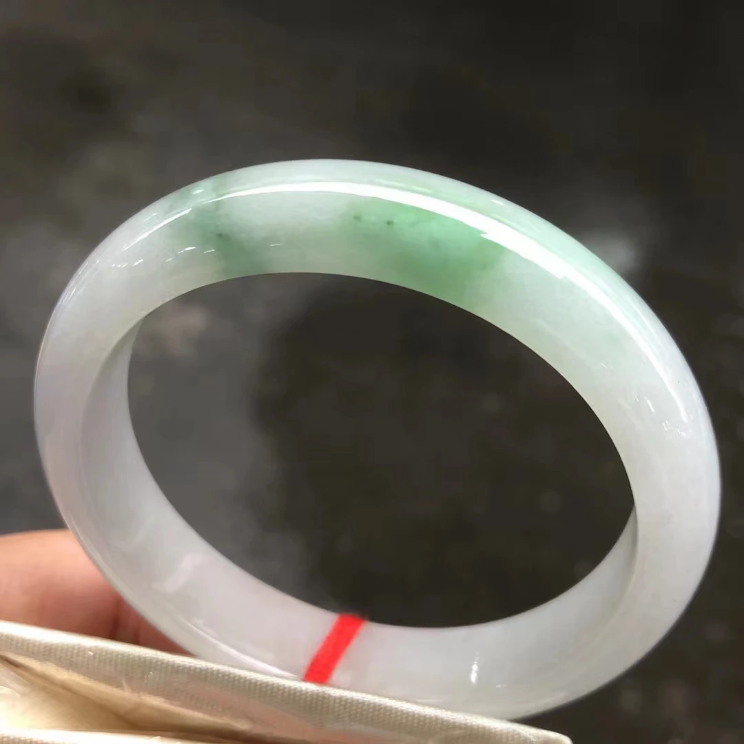 Natural 100% real Myanmar jadeite bangle flat bar jadeite bangle green jadeite for woman temperament gift bracelets 57mm 378
Natural 100% real Myanmar jadeite bangle flat bar jadeite bangle green jadeite for woman temperament gift bracelets 57mm 378