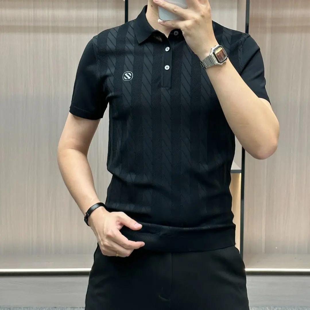 2023 Summer High Quality Polo Men's Polo Short Sleeve Fashion Business Casual Versatile Stripe Half Sleeve Top
2023 Summer High Quality Polo Men's Polo Short Sleeve Fashion Business Casual Versatile Stripe Half Sleeve Top
