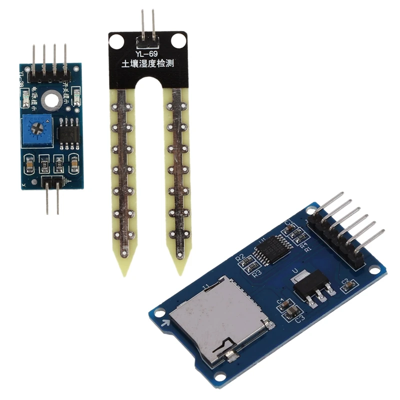 

Гигрометр почвы GTBL, модуль определения влажности для Arduino PI и SPI Reader Mini SD, карты памяти TF