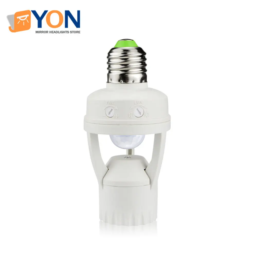 

PIR Induction Infrared Motion Sensor LED Lamp Base Holder With Smart Control Switch Light Bulb E27 Socket Adapter 110V-240V