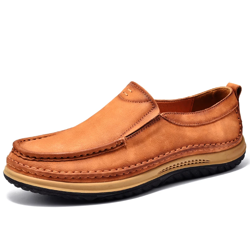 Handmade Casual Leather Shoes Men's Soft Sole Men's Casual Shoes Soft Leather Top Layer Leather Trend Fashion Shoes Men
Handmade Casual Leather Shoes Men's Soft Sole Men's Casual Shoes Soft Leather Top Layer Leather Trend Fashion Shoes Men