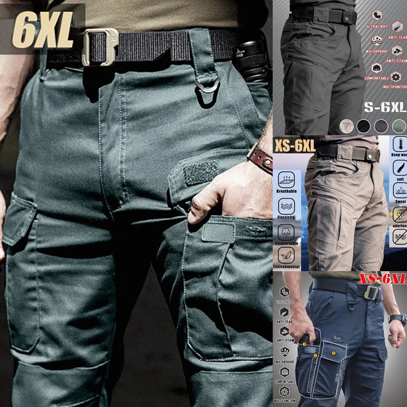 Men's Waterproof Tactical Pants Multi-pocket Breathable Lightweight Pant Army Outdoor Casual Long Trousers Quick Dry Cargo Pants 
Men's Waterproof Tactical Pants Multi-pocket Breathable Lightweight Pant Army Outdoor Casual Long Trousers Quick Dry Cargo Pants
