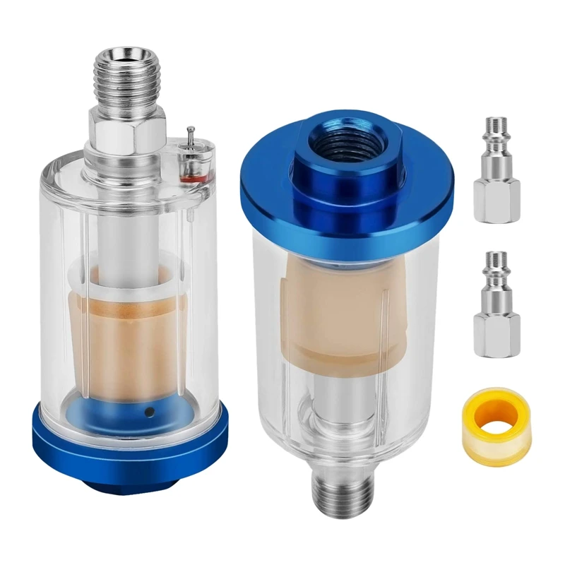 Air Compressor Water Oil Separator Filter, Separator Painting Sprayer Oil Water Separator, 1/4 Inch NPT Inlet And Outlet
Air Compressor Water Oil Separator Filter, Separator Painting Sprayer Oil Water Separator, 1/4 Inch NPT Inlet And Outlet