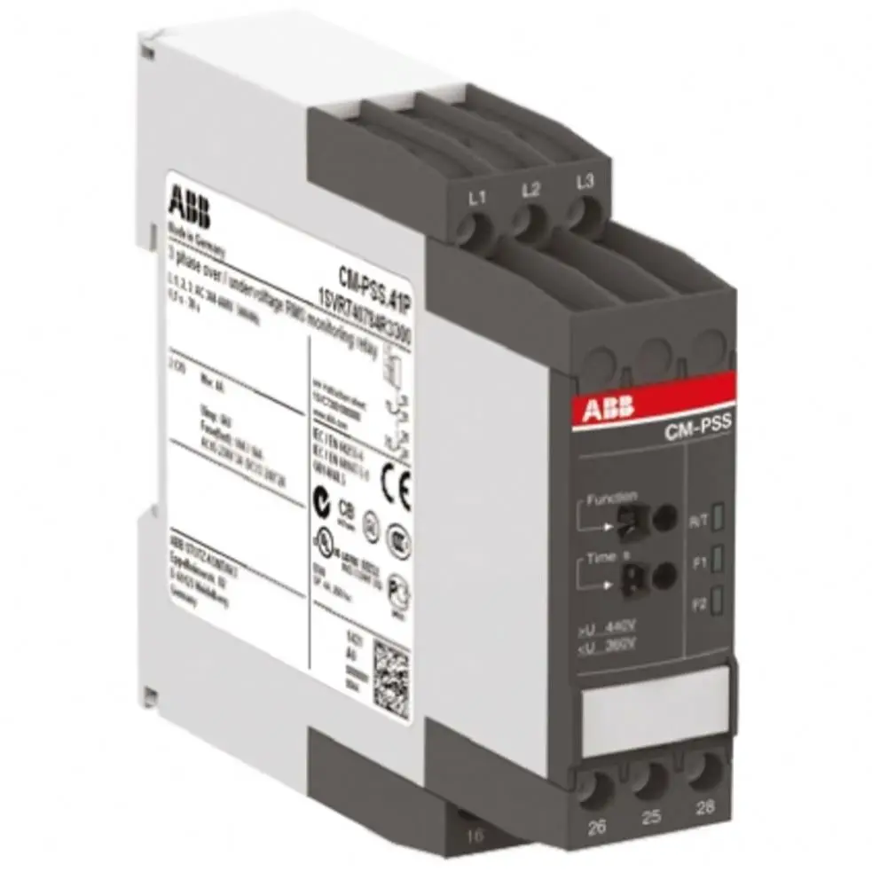 1SVR730784R3300 CM-PSS.41S Control Relay CM-PSS Series for A-BB Phase Voltage Monitoring Knife Double Throw DIN Rail Mount
1SVR730784R3300 CM-PSS.41S Control Relay CM-PSS Series for A-BB Phase Voltage Monitoring Knife Double Throw DIN Rail Mount