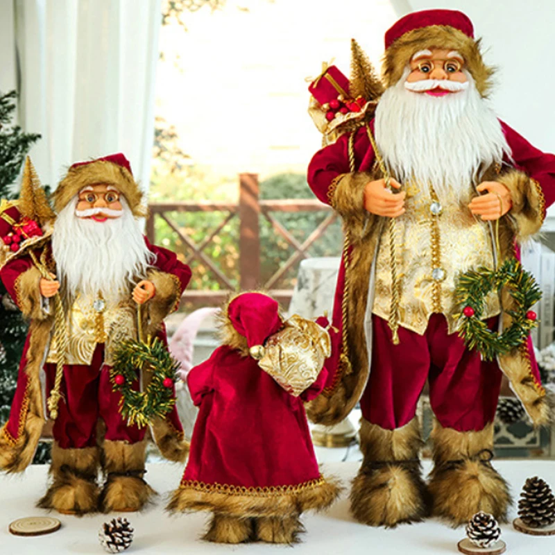 New Year 2022 Christmas Decorations for Home Height 30cm 45cm Santa Claus Doll Children's Gifts Window Ornaments Navidad
New Year 2022 Christmas Decorations for Home Height 30cm 45cm Santa Claus Doll Children's Gifts Window Ornaments Navidad