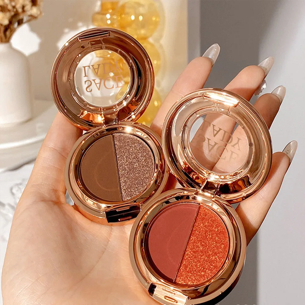 Two Color Eye Shadow Powder,Persistent Don't Fly Powder Makeup,Smooth, Delicate, Supple, Three-Dimensional Shine
Two Color Eye Shadow Powder,Persistent Don't Fly Powder Makeup,Smooth, Delicate, Supple, Three-Dimensional Shine