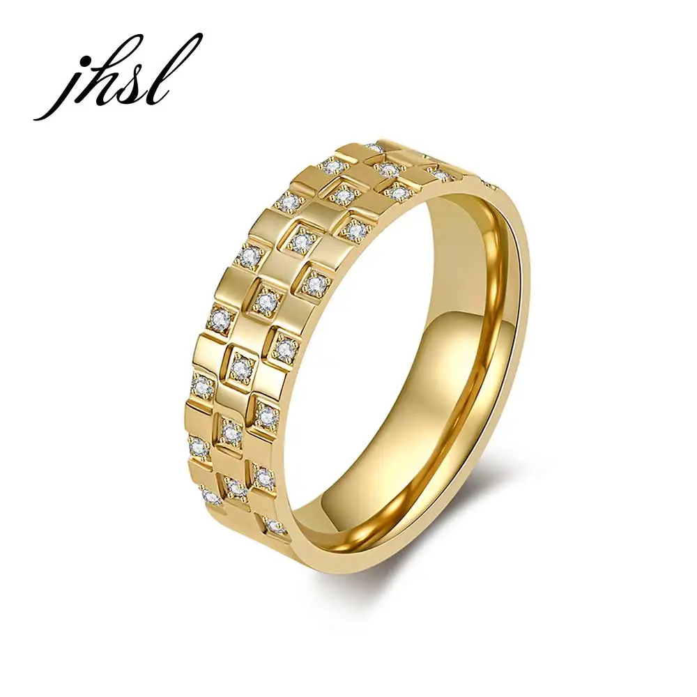 JHSL Stainless Steel Cubic Zircon Rings for Men Black Gold Silver Color Fashion Jewelry USA Size 6 7 8 9 10 11 12
JHSL Stainless Steel Cubic Zircon Rings for Men Black Gold Silver Color Fashion Jewelry USA Size 6 7 8 9 10 11 12
