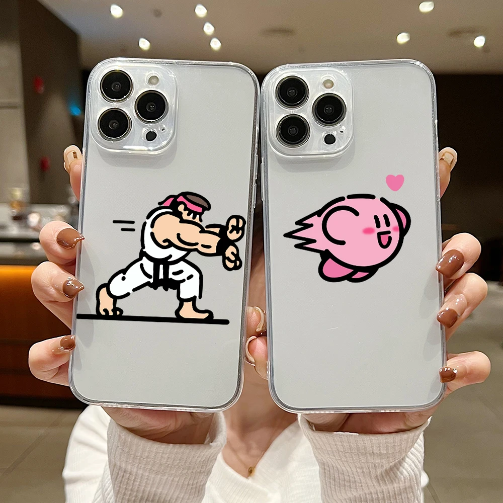 Cartoon interest Kirbies Couple Phone Case For iphone 14 13 12 11 XS Pro Max Mini X XR 6 7 8 Plus Soft Silicone Transparent Capa
Cartoon interest Kirbies Couple Phone Case For iphone 14 13 12 11 XS Pro Max Mini X XR 6 7 8 Plus Soft Silicone Transparent Capa