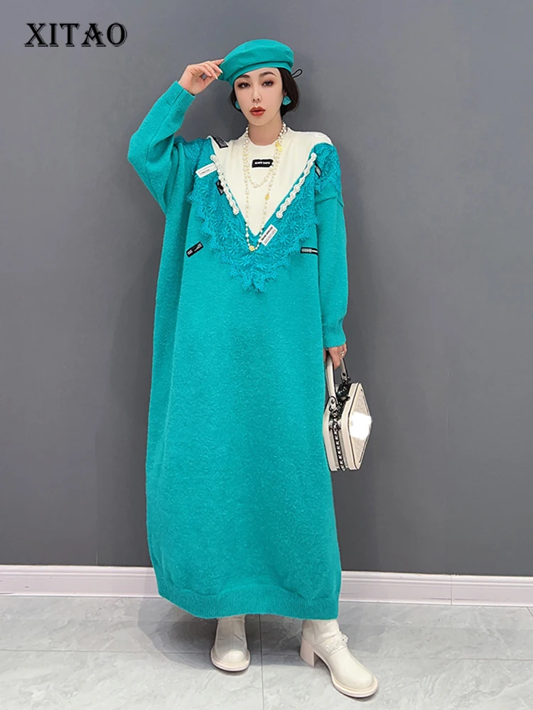 XITAO Patchwork Jersey Dress Women Korea 2022 Winter New Arrival Personality Fashion Loose O-neck Full Sleeve Dress FBB1067
XITAO Patchwork Jersey Dress Women Korea 2022 Winter New Arrival Personality Fashion Loose O-neck Full Sleeve Dress FBB1067