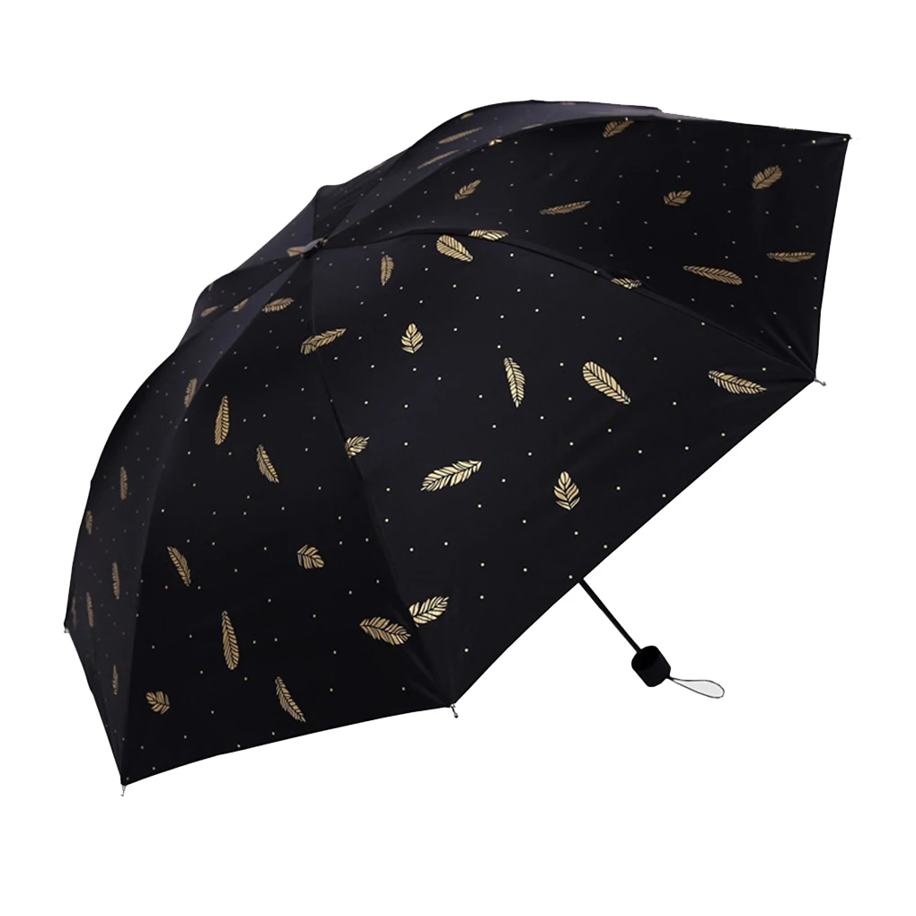 Cute Printing Umbrella Men and Women Folding Umbrella Black Glue Umbrella Dual-use Sunscreen Anti-UV Umbrella 
Cute Printing Umbrella Men and Women Folding Umbrella Black Glue Umbrella Dual-use Sunscreen Anti-UV Umbrella