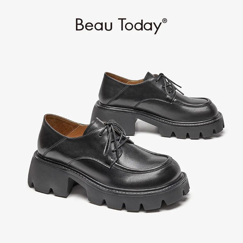 Casual Shoes Platform Women Calfskin Leather Square Toe Cross Tied Sewing Design Thick Se Ladies Derby Shoes 21899
Casual Shoes Platform Women Calfskin Leather Square Toe Cross Tied Sewing Design Thick Se Ladies Derby Shoes 21899