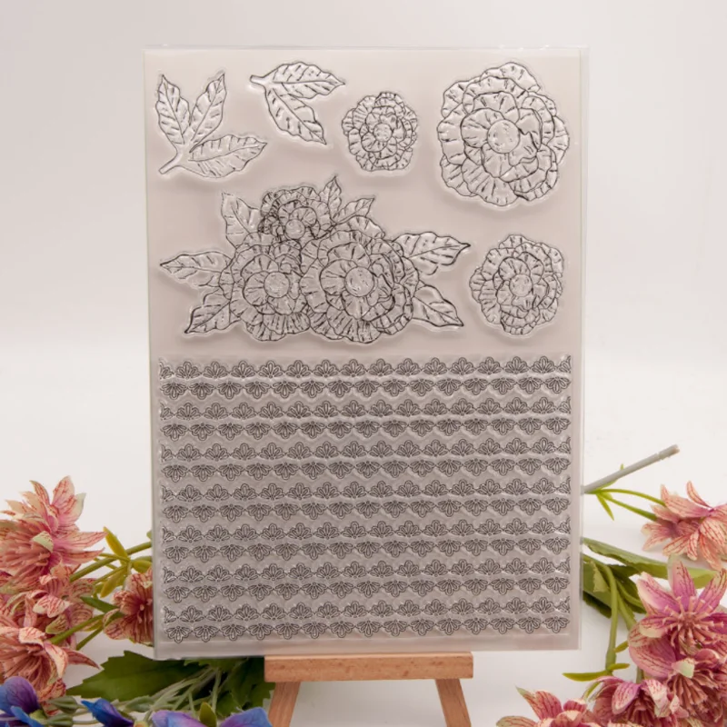Floral Lace Stamps Rubber Transparent Silicone Seal DIY Hand Account Scrapbooking Journal Decoration Crafts Stencils Reusable
Floral Lace Stamps Rubber Transparent Silicone Seal DIY Hand Account Scrapbooking Journal Decoration Crafts Stencils Reusable