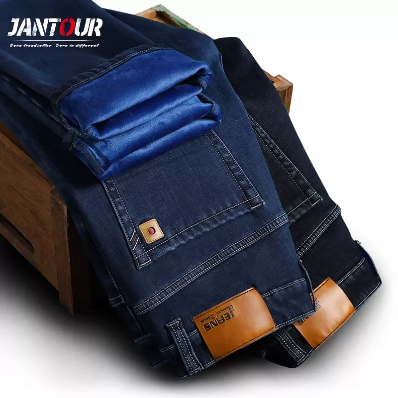 NEW IN Winter Thermal Warm Flannel Stretch Jeans Mens Quality Fleece Pants Men Cotton Straight Trousers Plus size 40 42 44 46
NEW IN Winter Thermal Warm Flannel Stretch Jeans Mens Quality Fleece Pants Men Cotton Straight Trousers Plus size 40 42 44 46