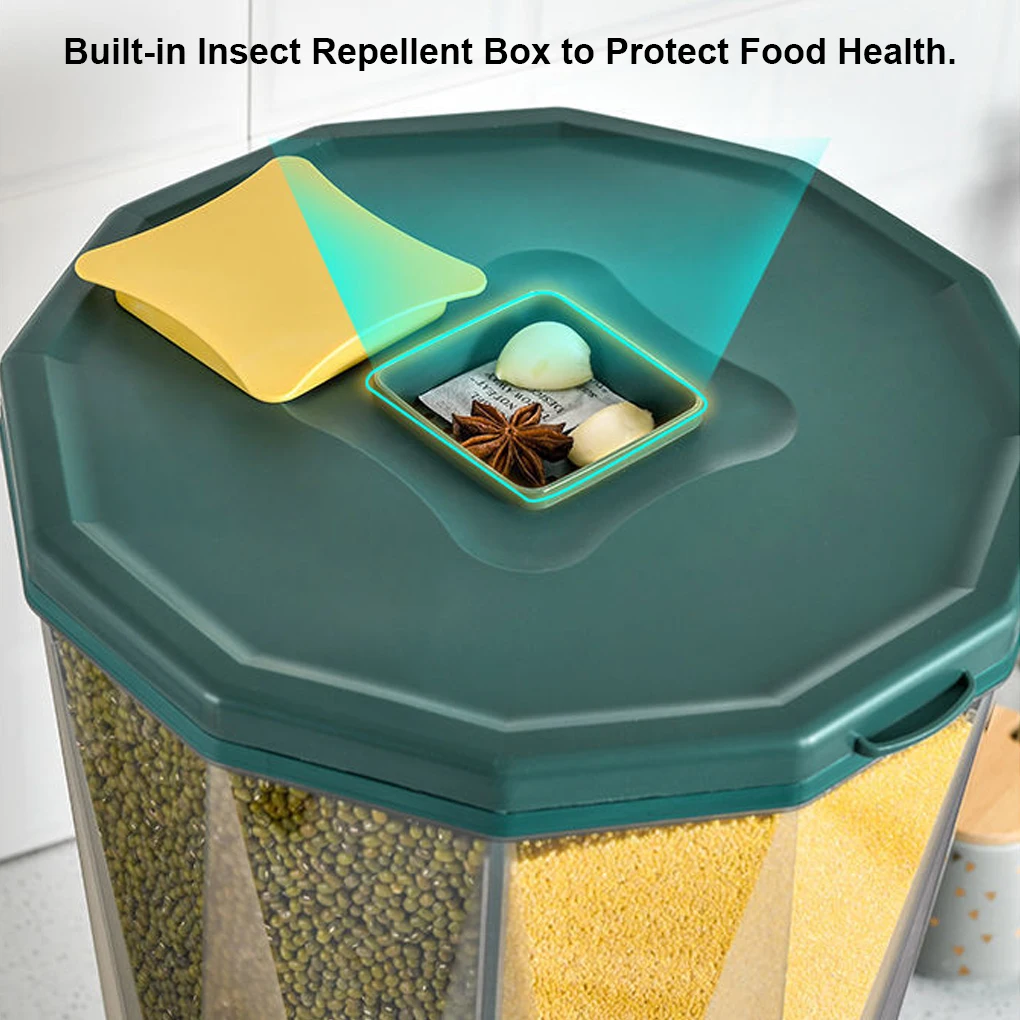Grain Container Kitchen Sealing Dry Food Storage Box with Lid Plastic Cereal Dispenser Bucket Household Countertop
Grain Container Kitchen Sealing Dry Food Storage Box with Lid Plastic Cereal Dispenser Bucket Household Countertop