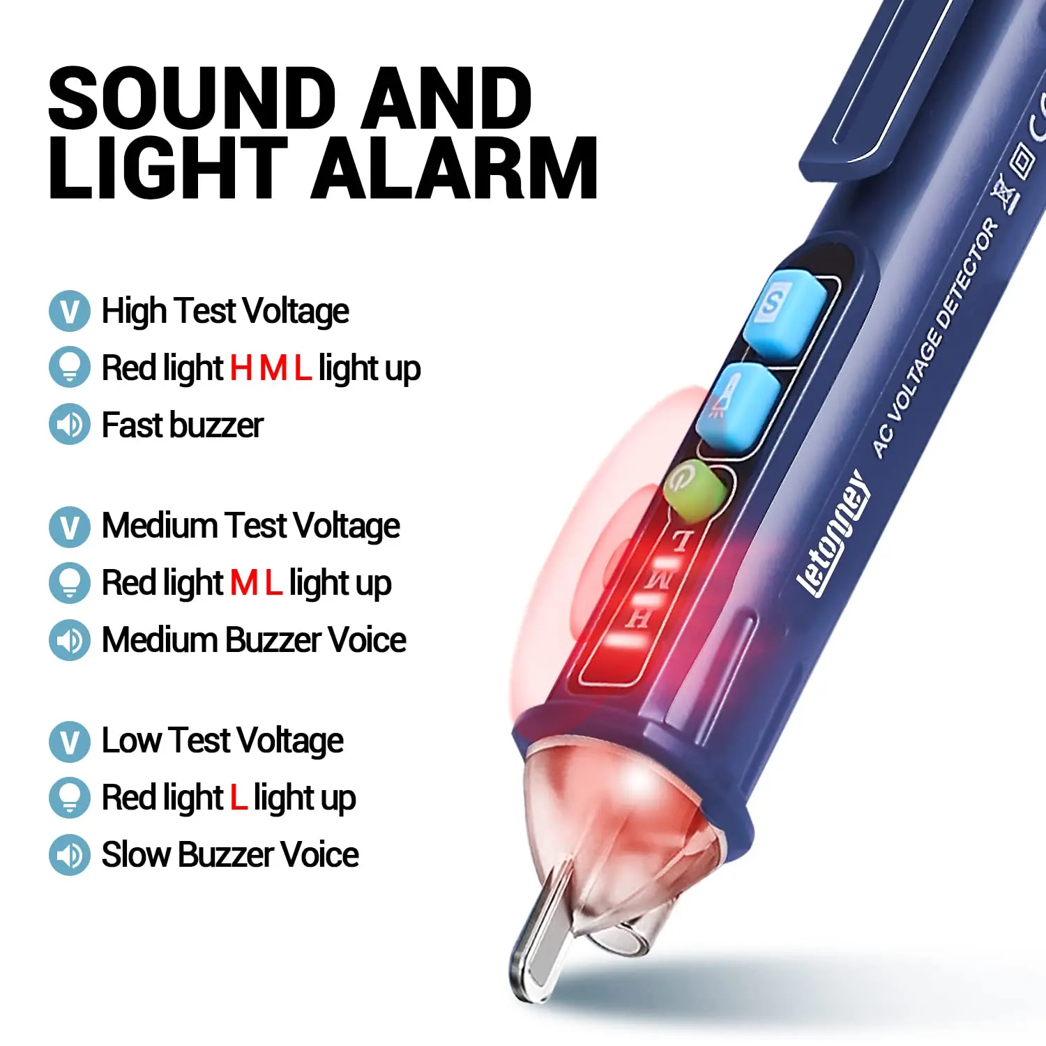 Intelligent Test Pencil Induction Sound Electrician Pen Zero Fire Line Identification Automatic Alarm Power Failure Energy Light
Intelligent Test Pencil Induction Sound Electrician Pen Zero Fire Line Identification Automatic Alarm Power Failure Energy Light