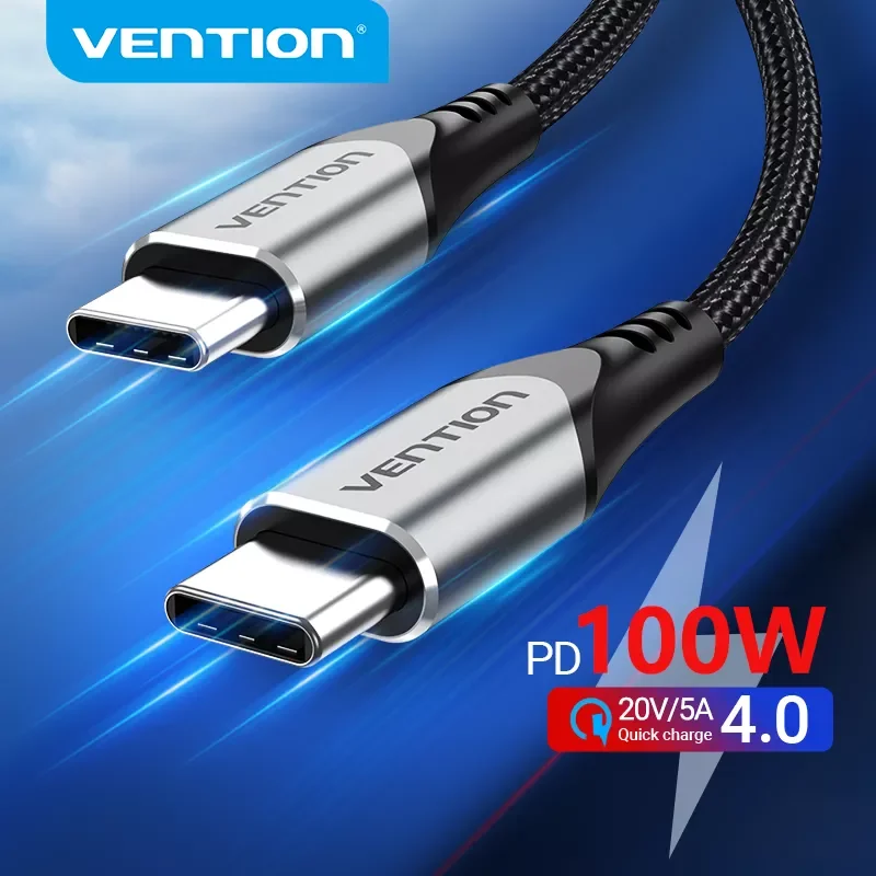 Vention USB Type C to USB C Cable USB C PD 100W 60W Fast Charger for Samsung S20 Macbook iPad Quick Charge 4.0 USB C Charge Cord
Vention USB Type C to USB C Cable USB C PD 100W 60W Fast Charger for Samsung S20 Macbook iPad Quick Charge 4.0 USB C Charge Cord