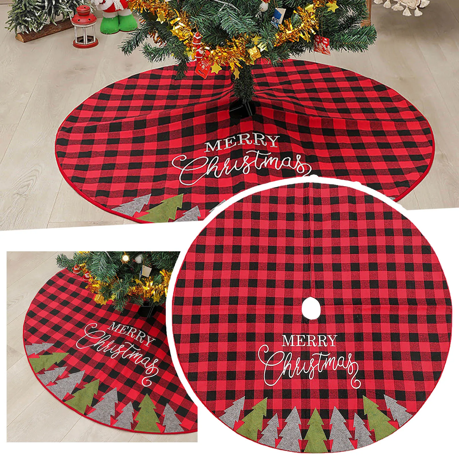 Event Dress for Women Christmas Decoration Tree Skirt Black Red Plaid Christmas Tree Apron Christmas Tree Forest
Event Dress for Women Christmas Decoration Tree Skirt Black Red Plaid Christmas Tree Apron Christmas Tree Forest