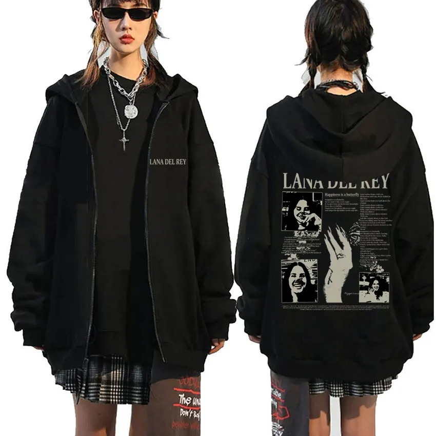 Singer Lana Del Rey Music Album Happiness Is A Butterfly Zipper Hoodie Men Women Hip Hop Fashion Sweatshirt Unisex Zip Up Jacket
Singer Lana Del Rey Music Album Happiness Is A Butterfly Zipper Hoodie Men Women Hip Hop Fashion Sweatshirt Unisex Zip Up Jacket
