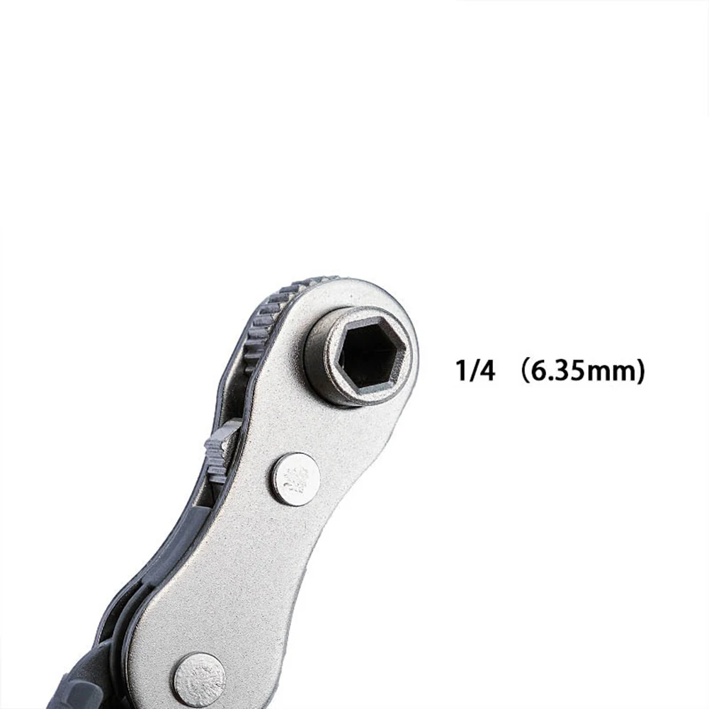 1PC Mini Ratchet Wrench With 4pcs Screwdriver Bit Hexagon Torx Bidirectional Control For Single/Double Head Screwdriver Drill
1PC Mini Ratchet Wrench With 4pcs Screwdriver Bit Hexagon Torx Bidirectional Control For Single/Double Head Screwdriver Drill