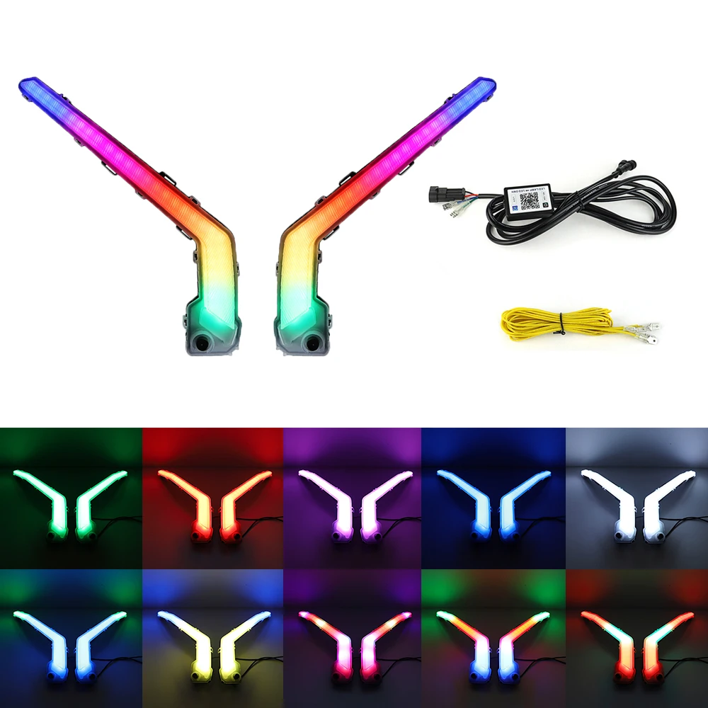 Светодиодный передний указатель поворота с RGB-подсветкой для UTV Can-Am Maverick X3 XDS XRS Max Turbo R 2017-2022
Светодиодный передний указатель поворота с RGB-подсветкой для UTV Can-Am Maverick X3 XDS XRS Max Turbo R 2017-2022