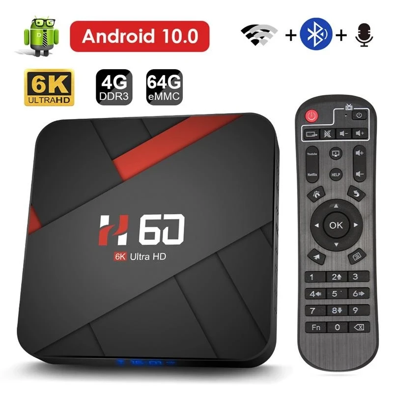 H616 6K для Android 10, Wi-Fi, умный видеоплеер, 64 бита, четырехъядерный процессор, 3D голосовой помощник
H616 6K для Android 10, Wi-Fi, умный видеоплеер, 64 бита, четырехъядерный процессор, 3D голосовой помощник